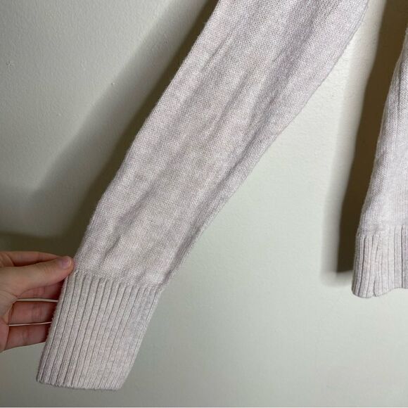 Loft Outlet Beige Tan Lightweight Collared Sweater Size Small - Picture 4 of 9